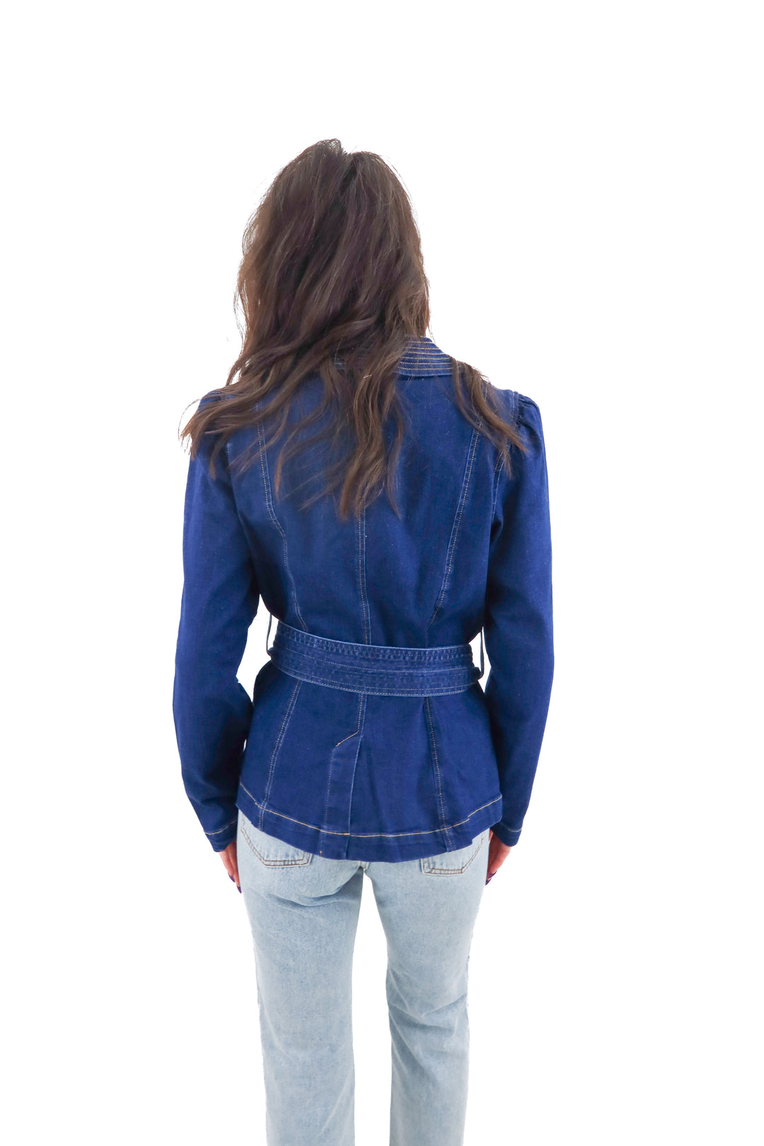 venus denim blazer nwt (s)