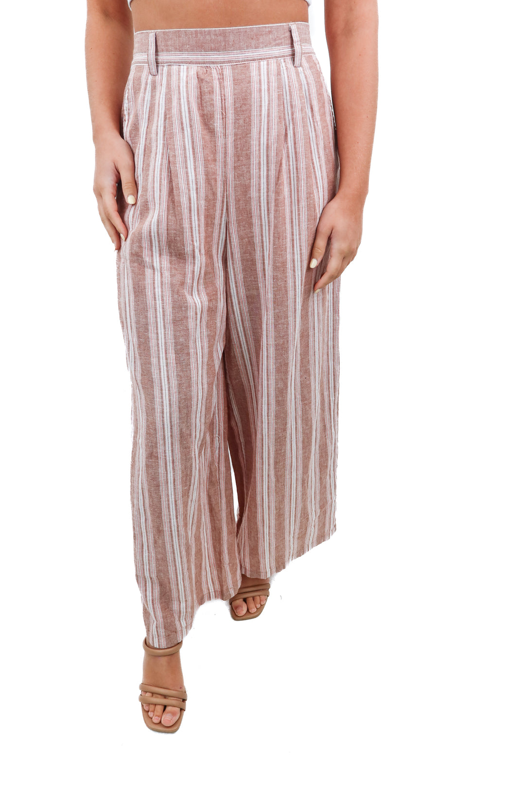 american eagle pink striped pants NWT (xs; retail $49.95)