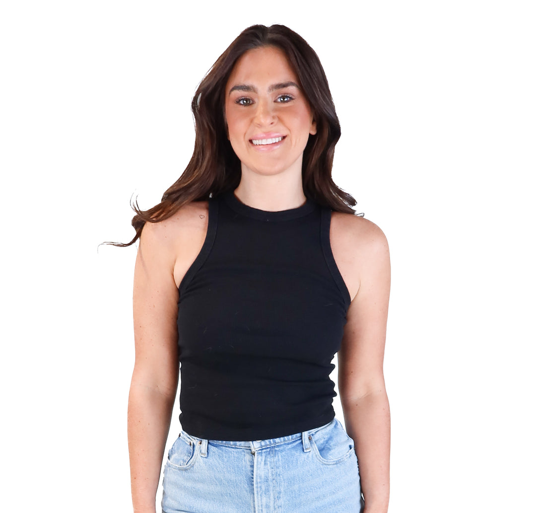 black high neck tank (s)