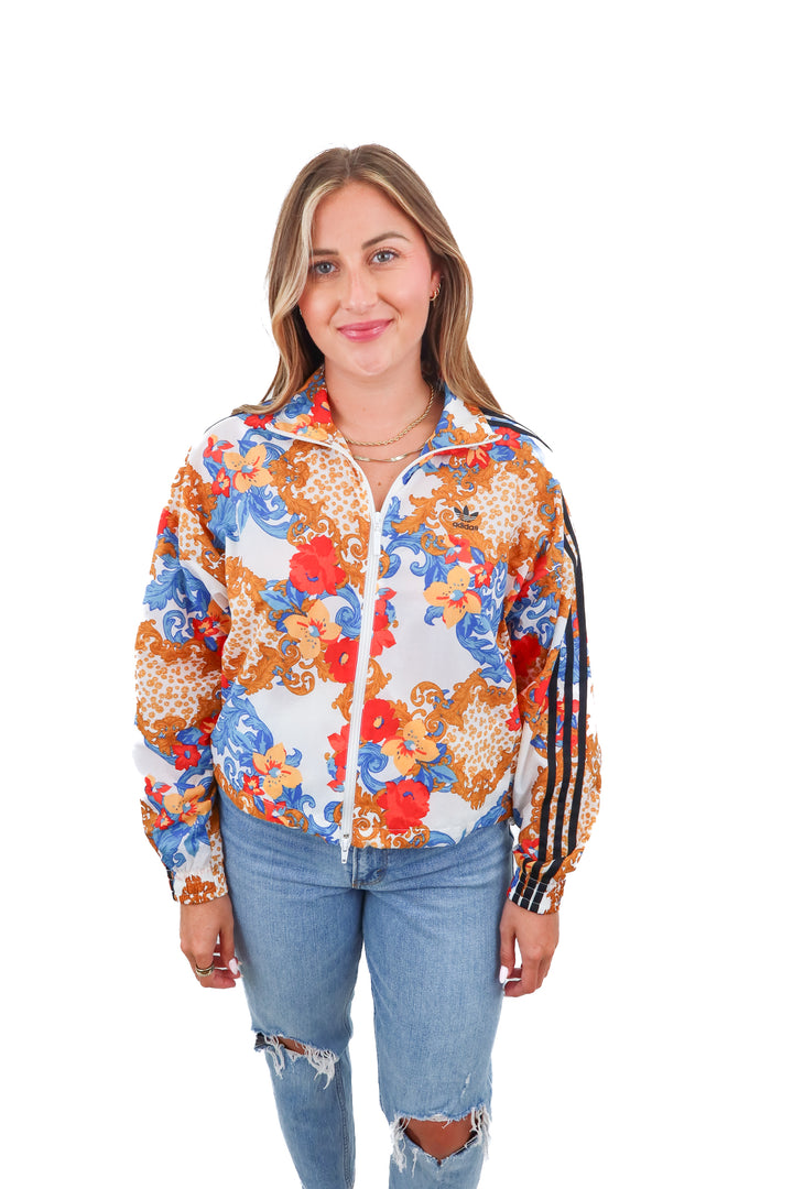 SLAY adidas tropical zip up (m)