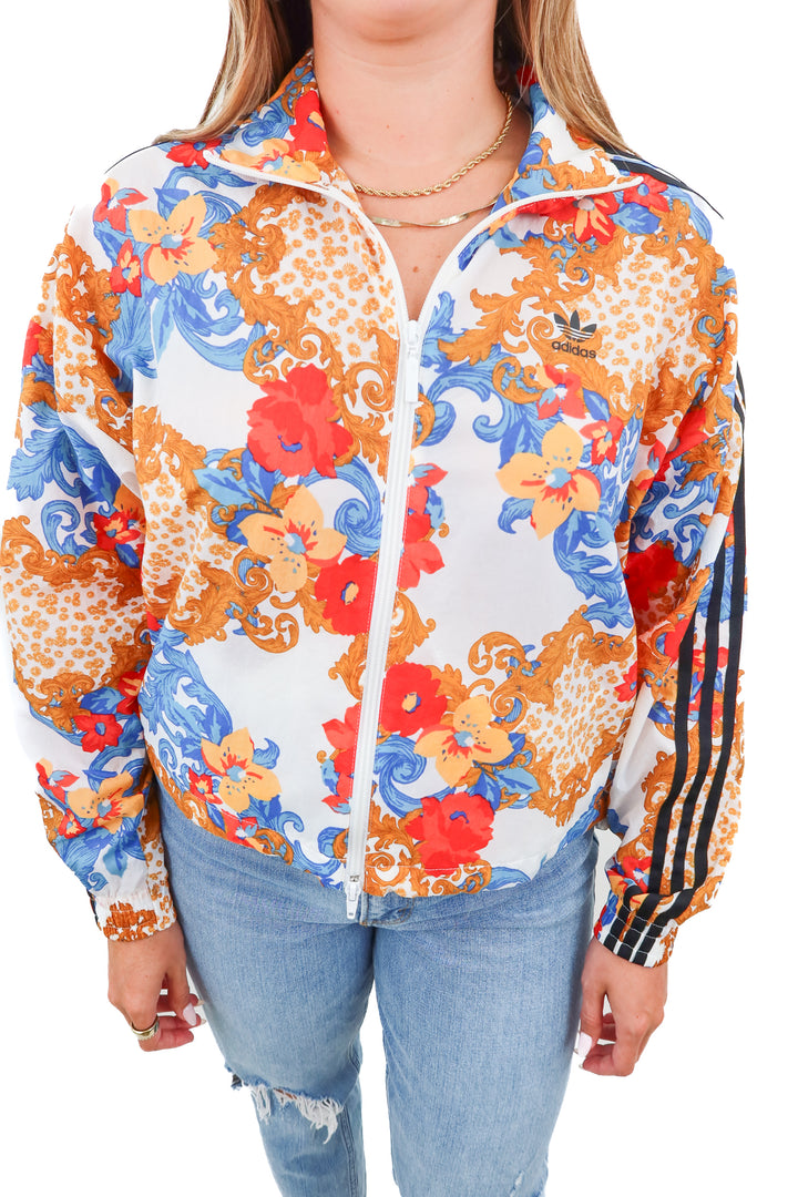 SLAY adidas tropical zip up (m)