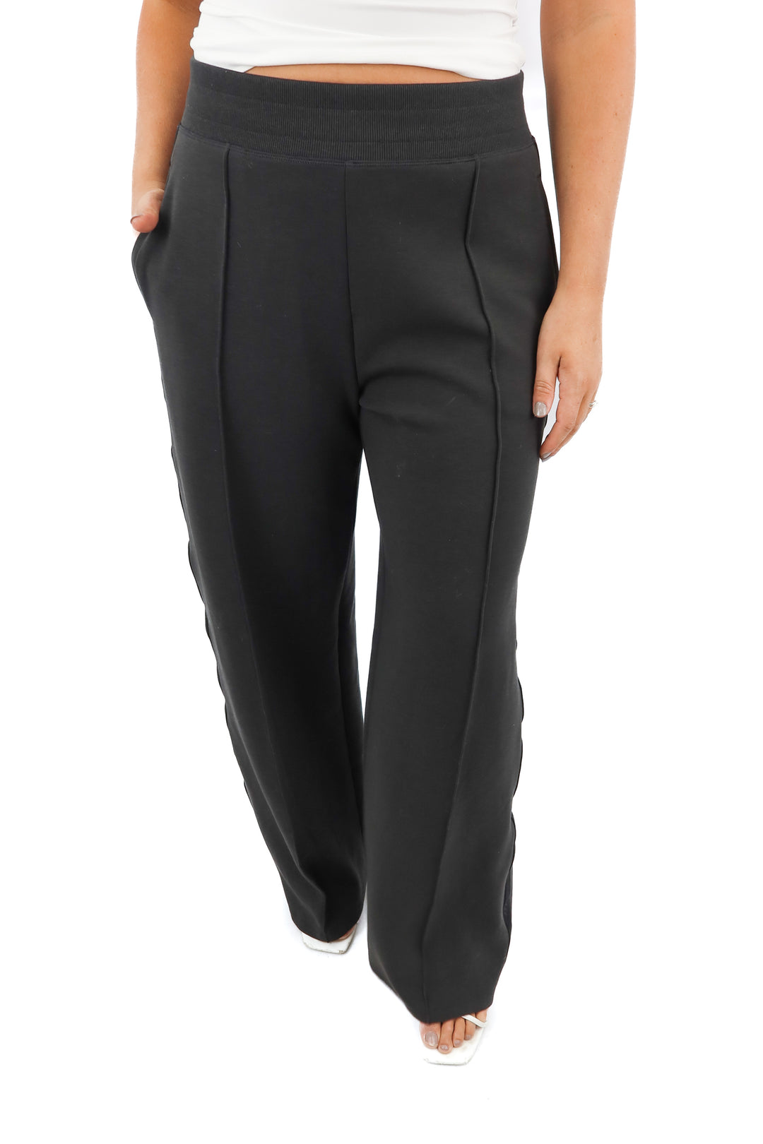 rhone charcoal grey loungewear pants (L; retail $128)