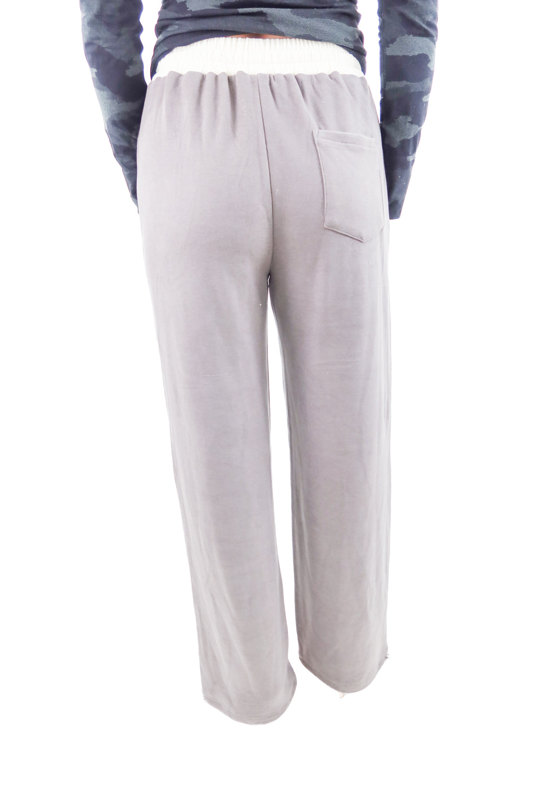 gold hinge grey sweatpants with white trim (s)