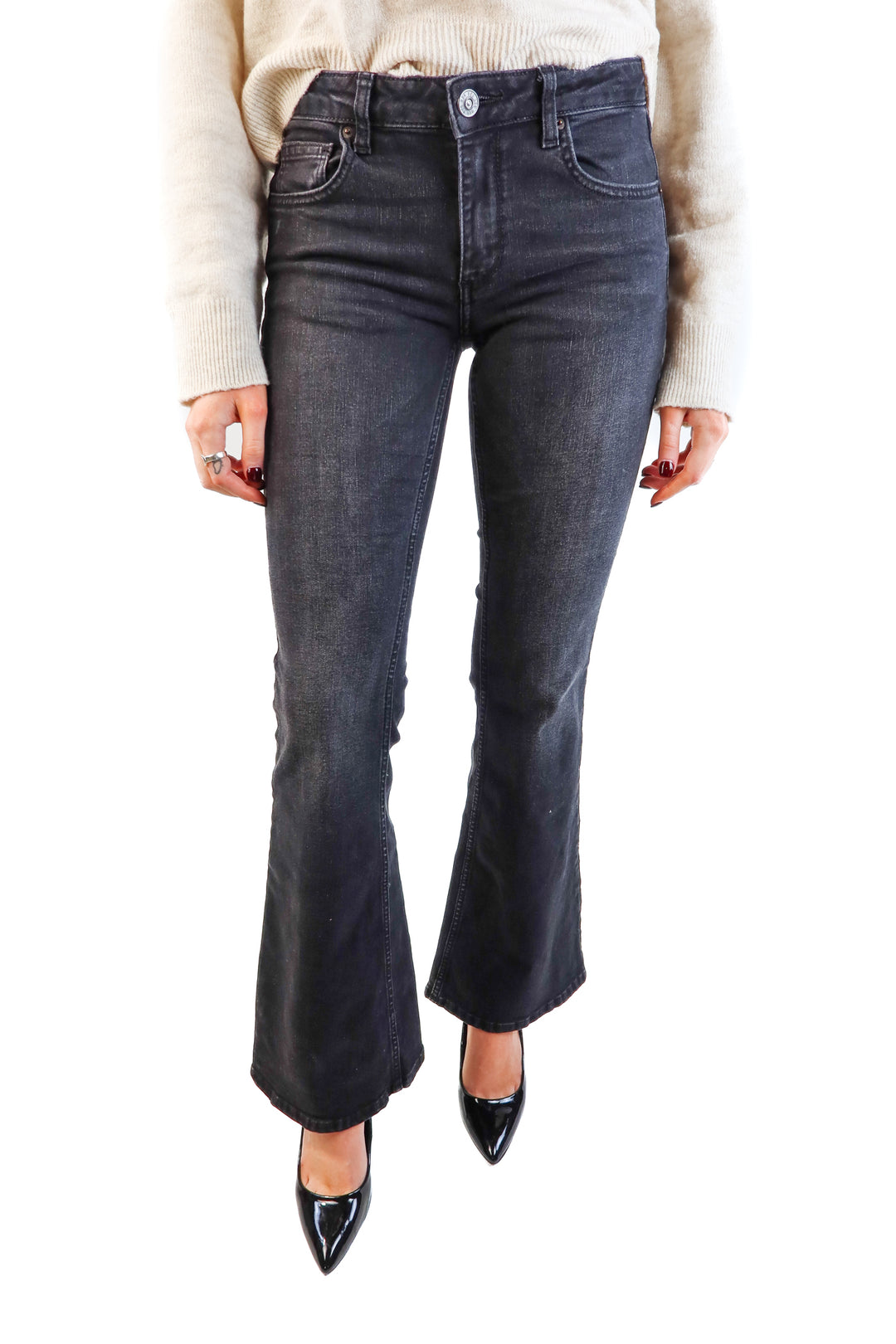 BDG black flare jeans (27; retail $79)