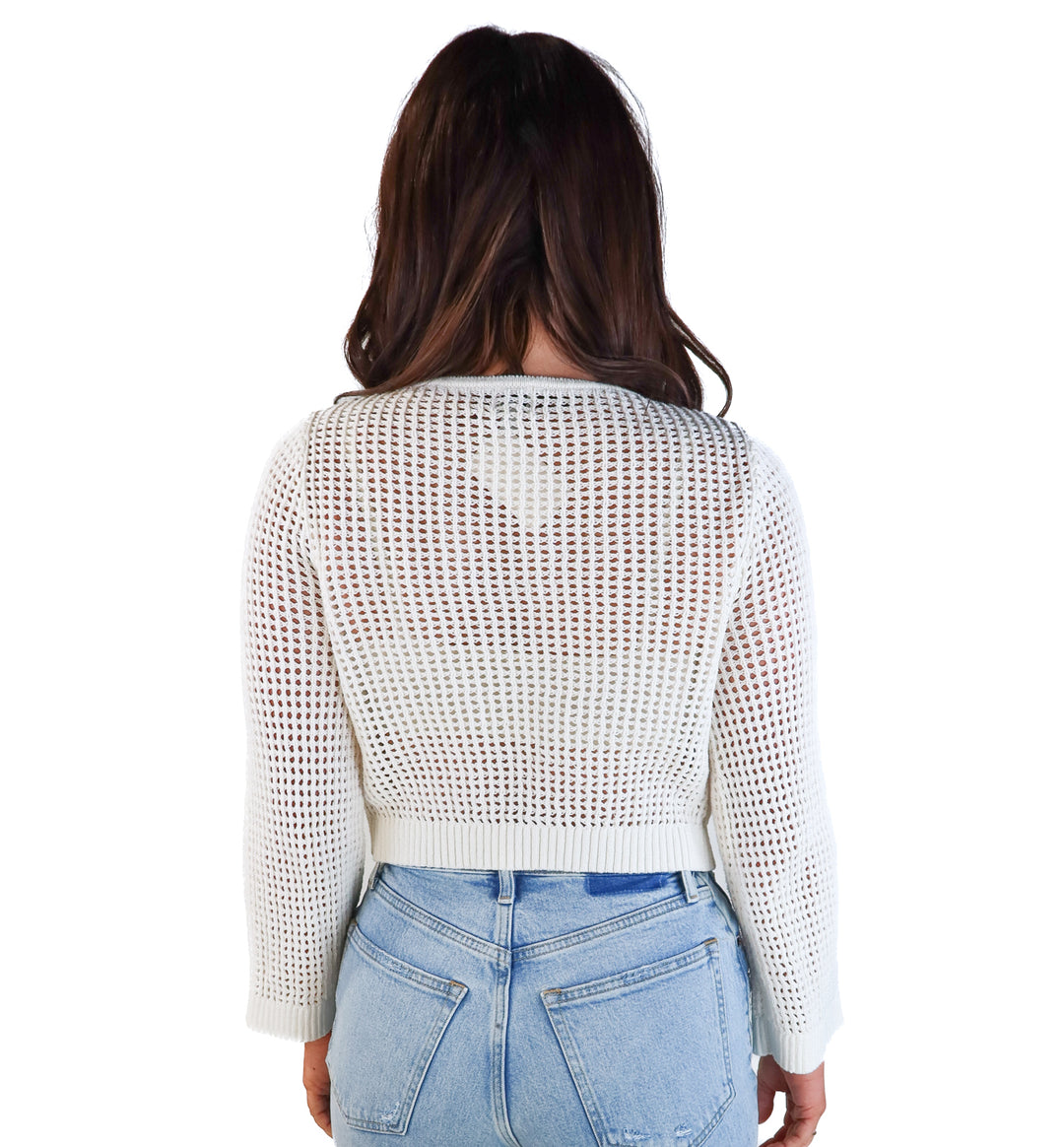 White crotchet cardigan (s)