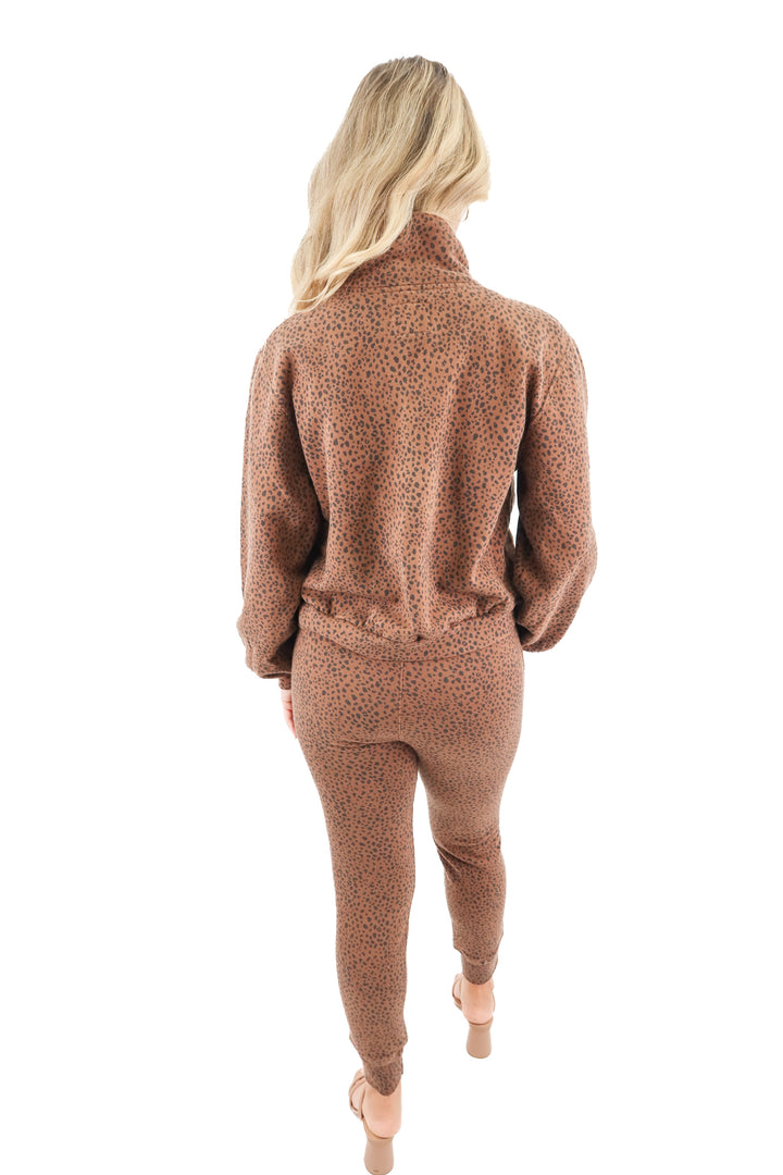abercrombie & fitch brown spotted set (s; retail $70)
