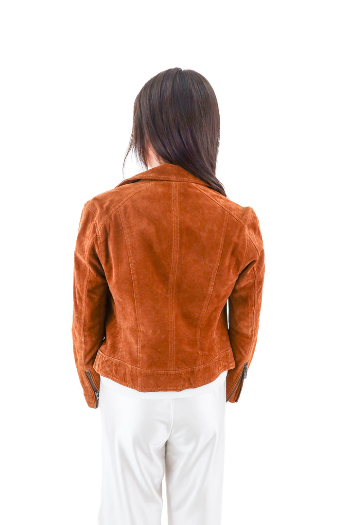 blank nyc brown suede jacket (m; retail $198)