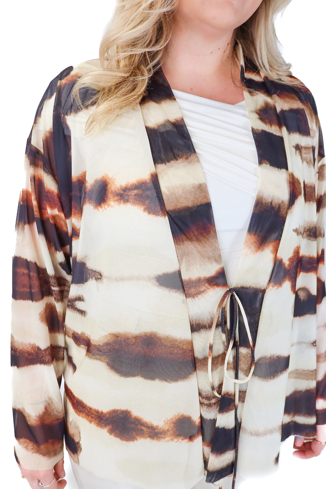 zara mesh wrap top NWT (L; retails $29.90)
