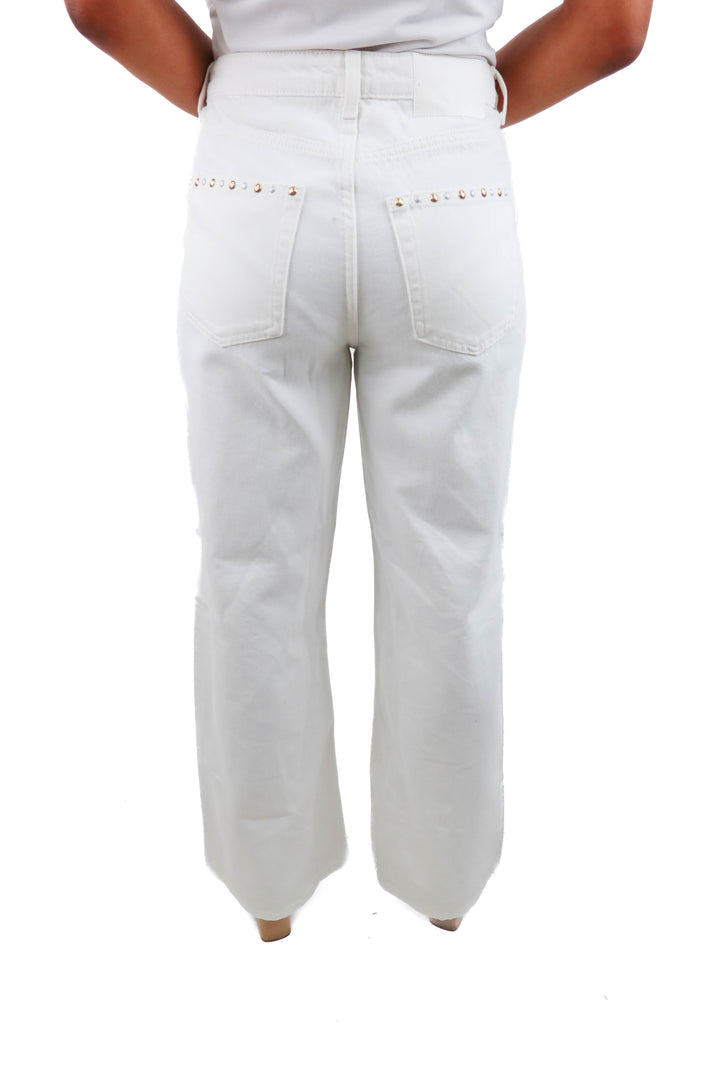 h&m white beaded jeans NWT (6)