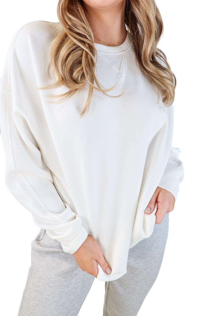 Spanx white pullover (m; retail $98)