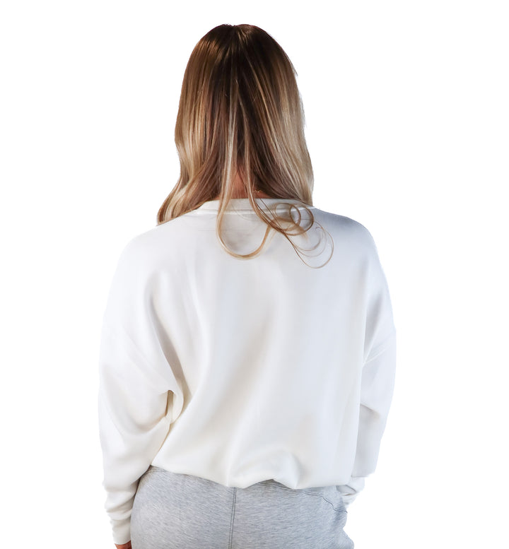 Spanx white air essentials pullover (s; retails for $98)