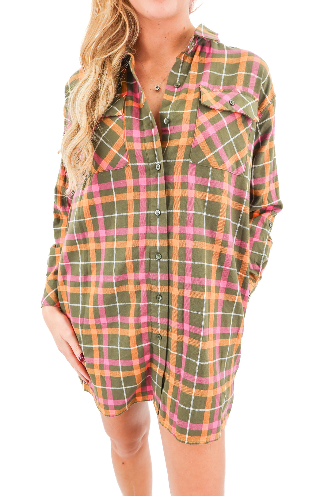 asos x barbour pink flannel NWT (6)