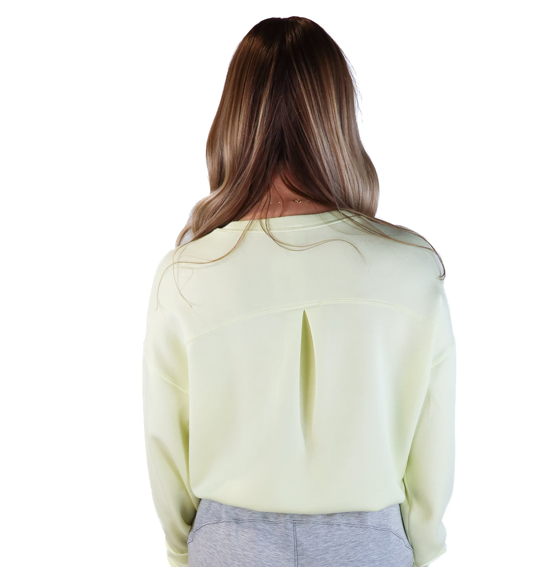 Spanx pale yellow air essentials pullover (s; retail $98)