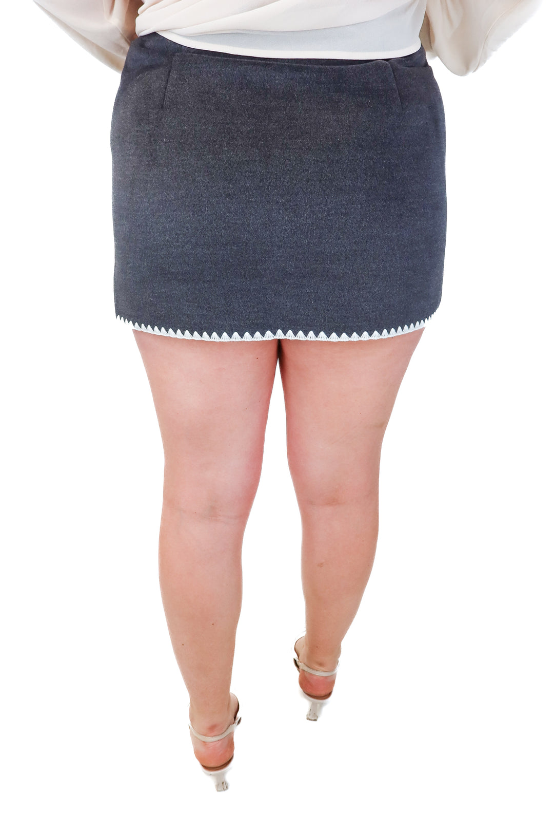 commense grey wool skirt NWT (XL)