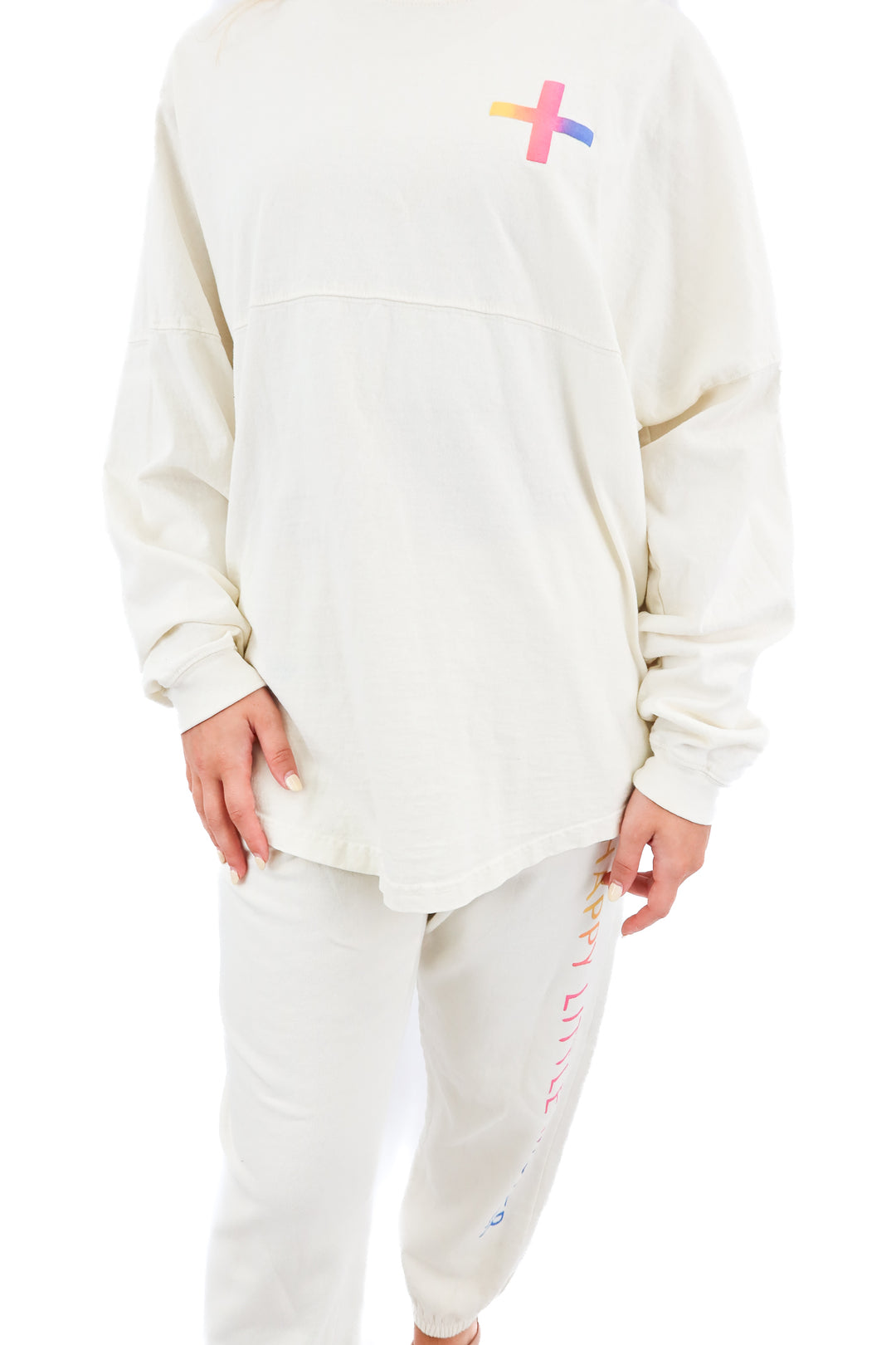spirit jersey happy little mother lounge set (m; retail $110)