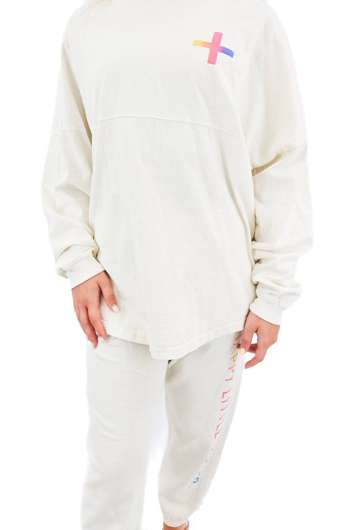 spirit jersey happy little mother lounge set (m; retail $110)
