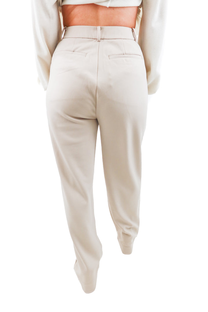 cuts beige trouser pants nwt (4); retail $124