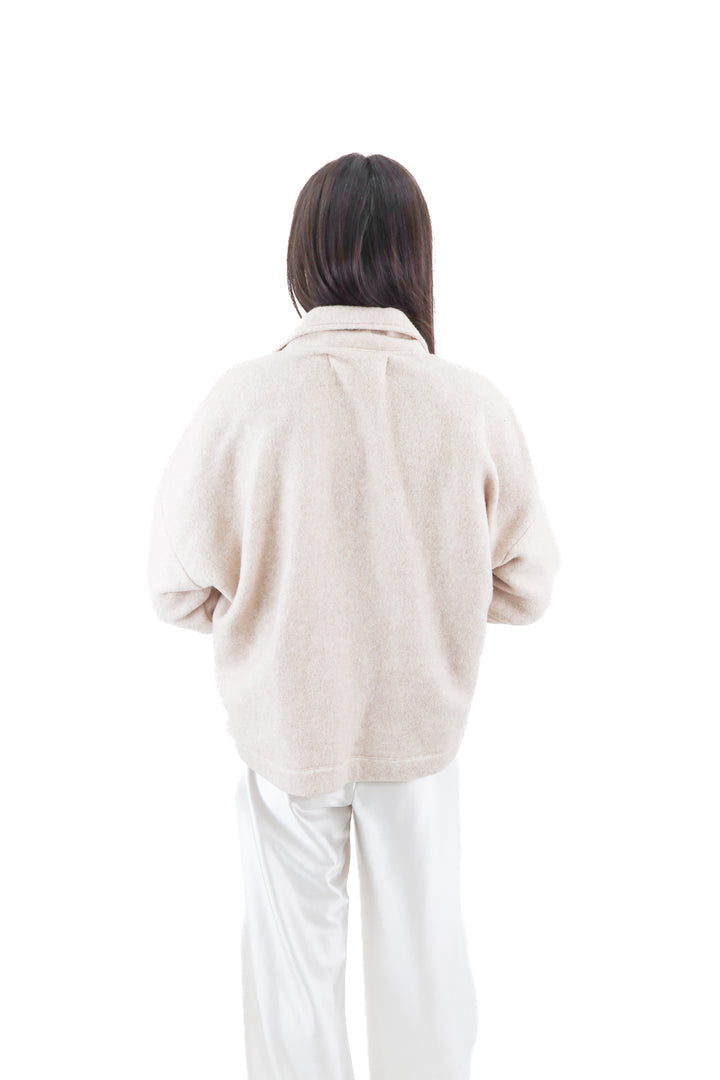 tan wool coat (m/l)