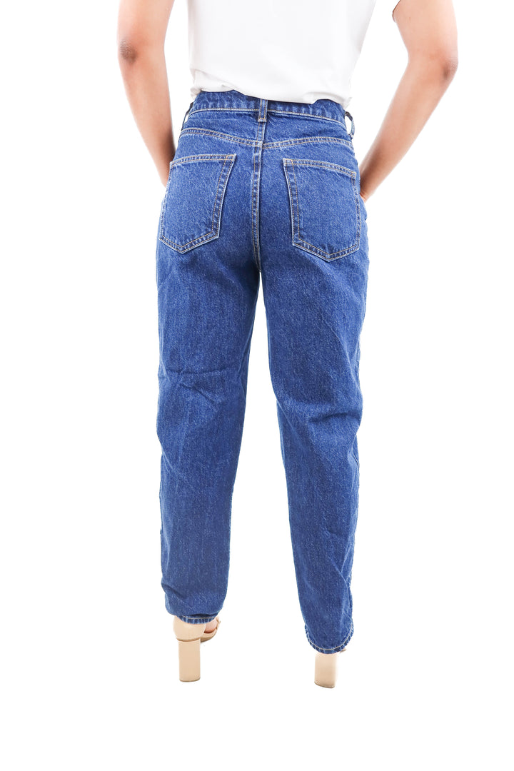 h&m dark wash straight leg jeans (4)