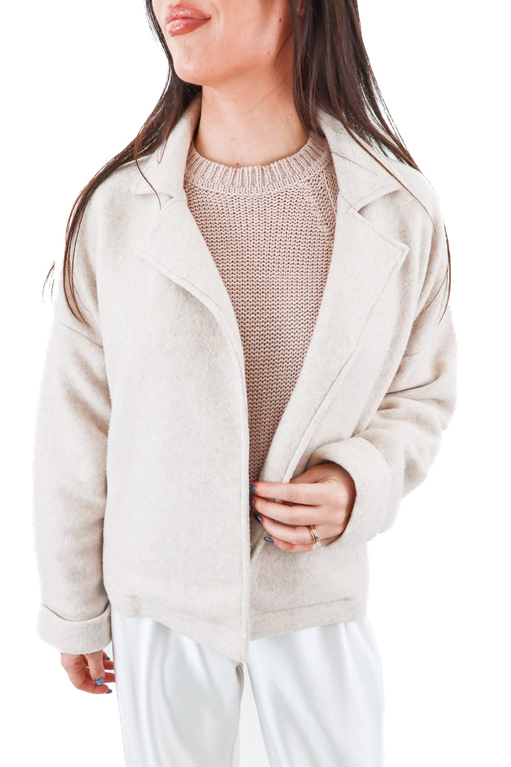 tan wool coat (m/l)