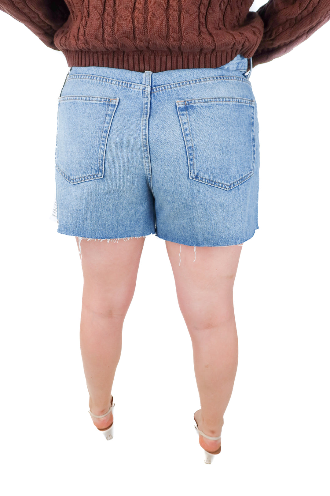 topshop light wash denim shorts NWT (14)