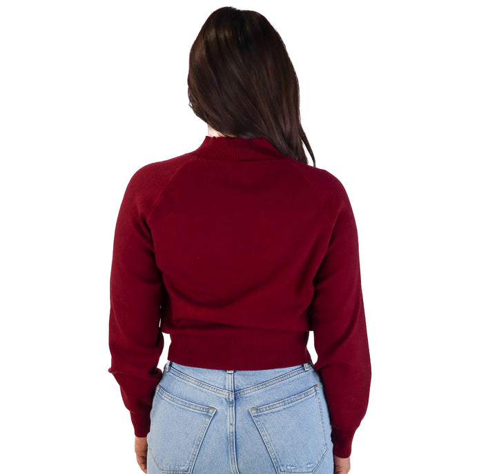 Vici maroon turtleneck sweater (s; retails for $58)