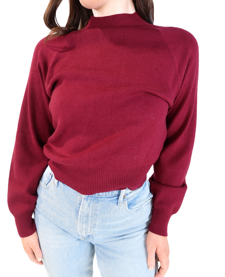 Vici maroon turtleneck sweater (s; retails for $58)