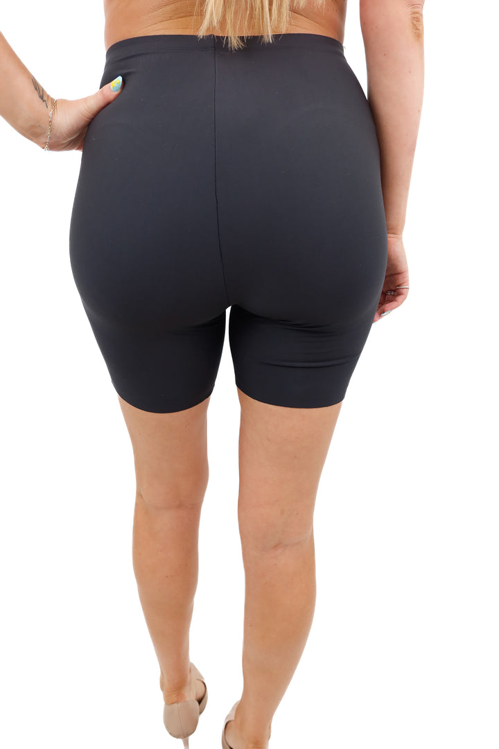 skims black booty pad shorts (L; retail $78)