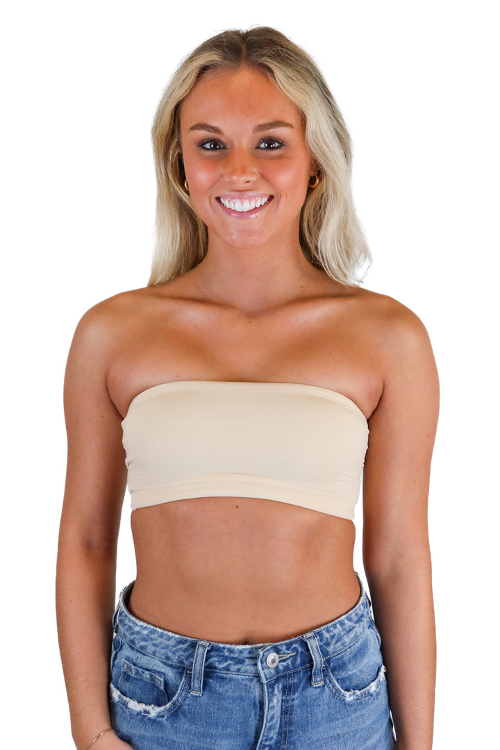 skims nude bandeau (xs)
