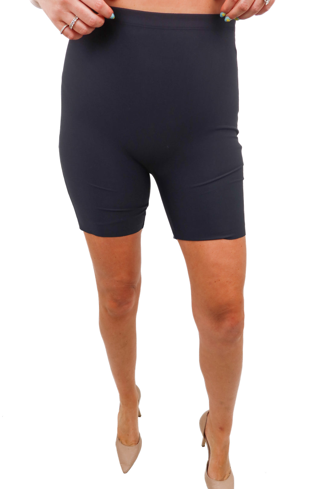 skims black booty pad shorts (L; retail $78)