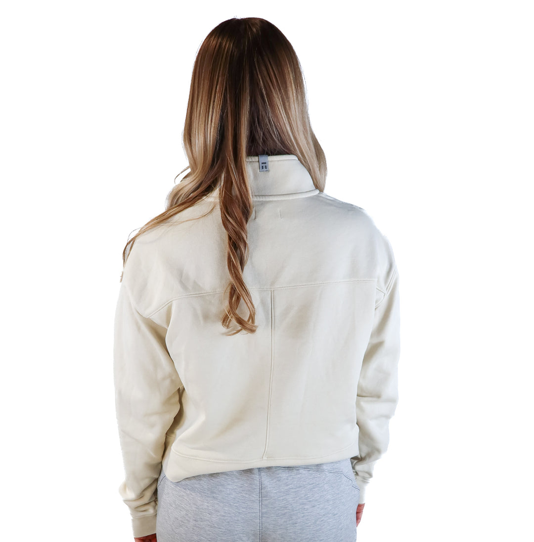 Tommy John cream quarter zip (s; retail $84)