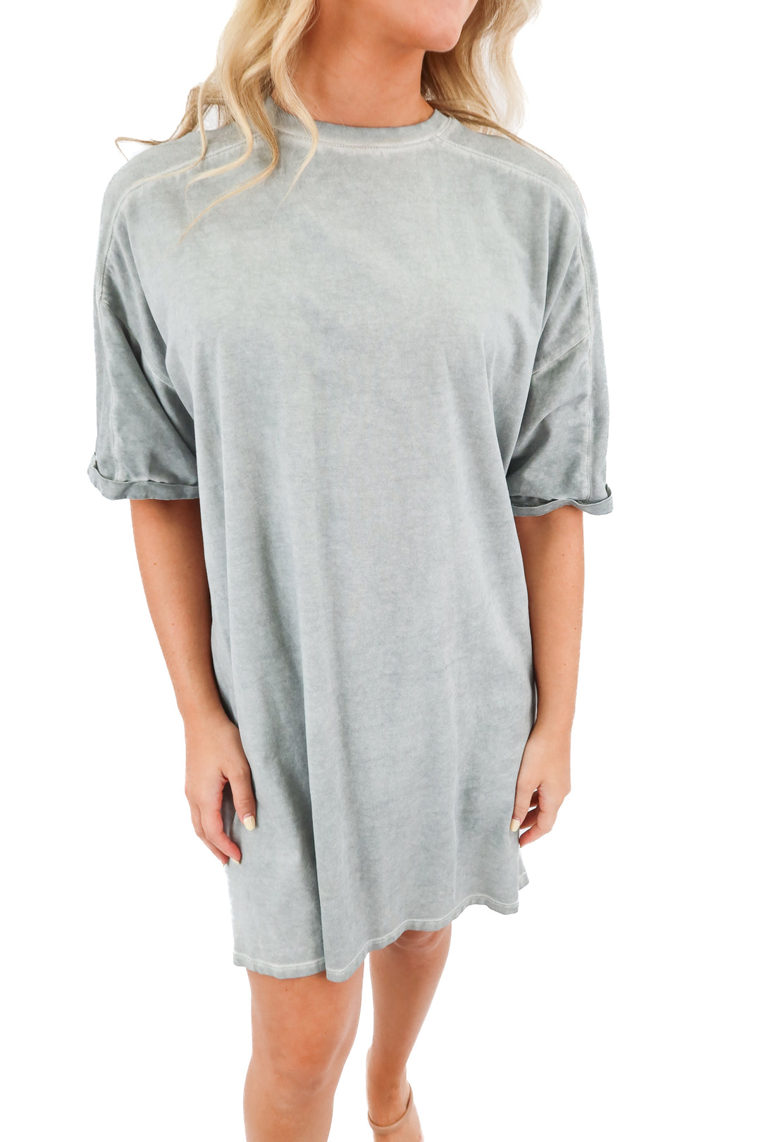 asos grey tshirt dress (4)