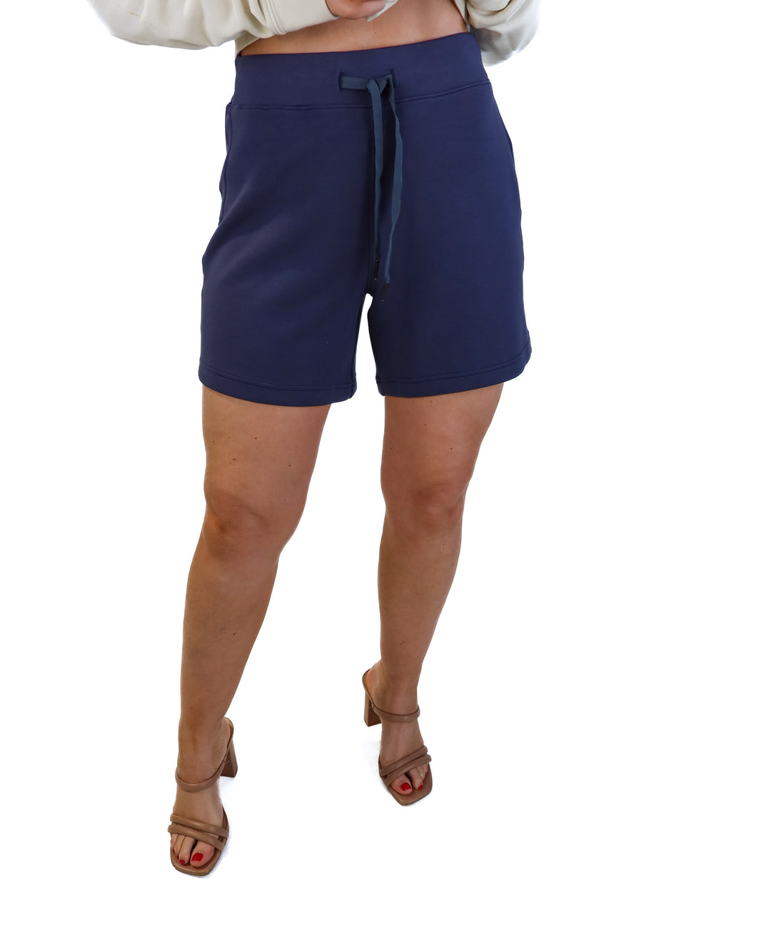 Spanx navy blue lounge shorts (m; retail $88)