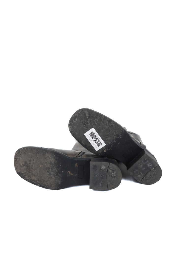 shoedazzle sable distressed buckle boots (10)