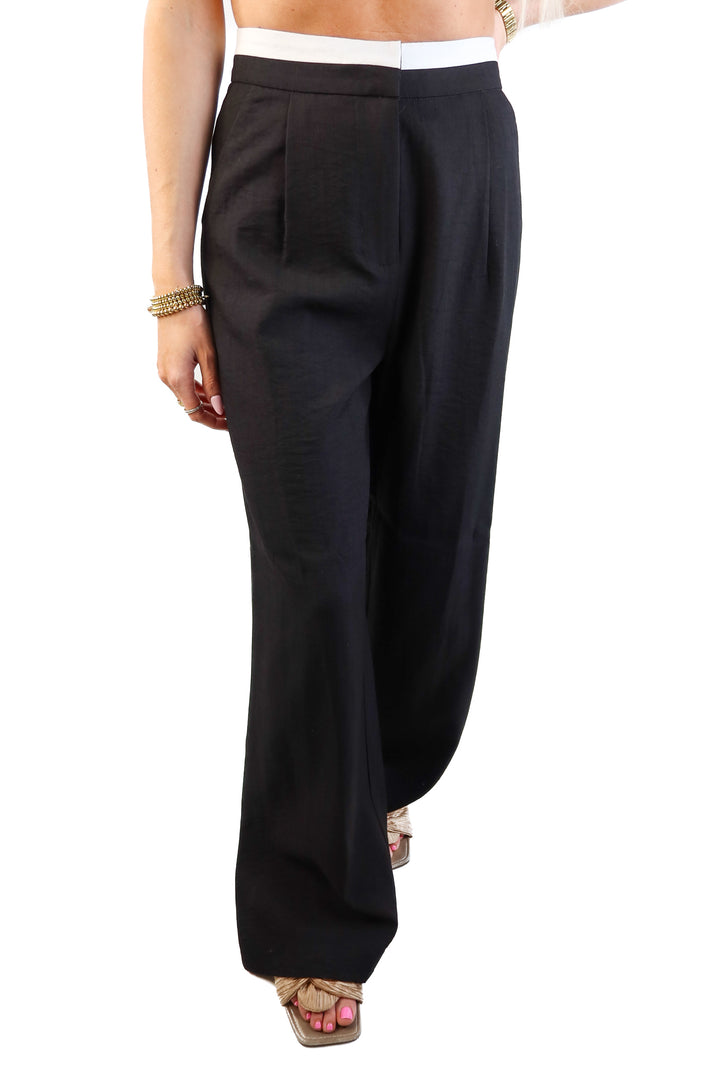 Dream black pleated wide leg pants NWT (s)