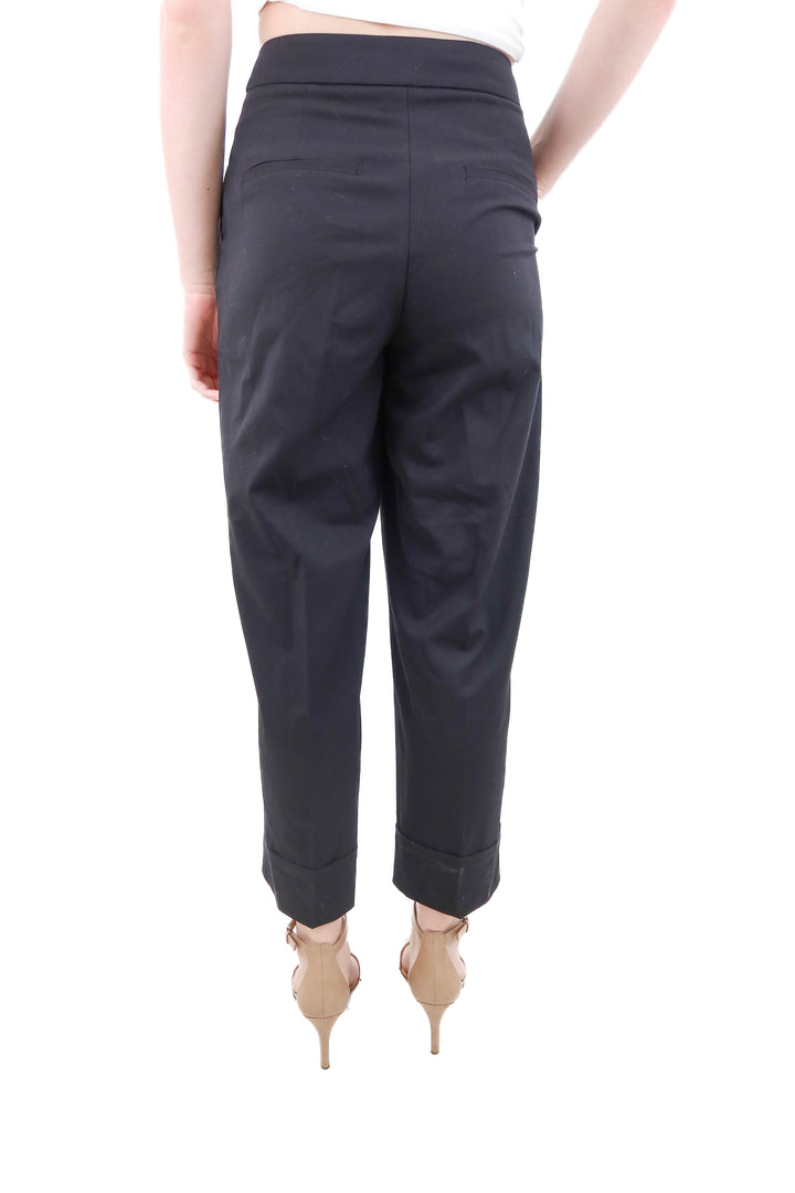 zara black cuffed trousers NWT (s)