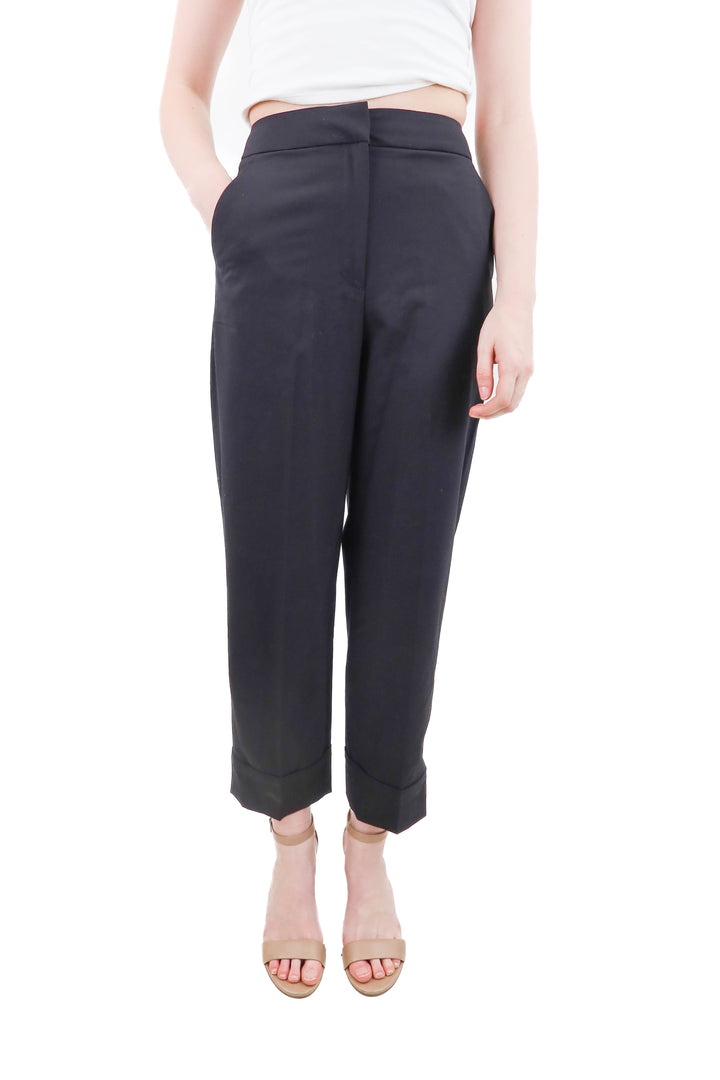 zara black cuffed trousers NWT (s)