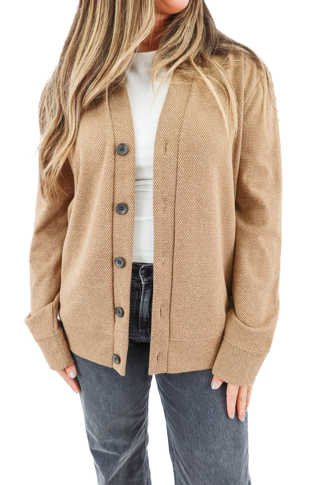 Express Tan Cardigan (M)