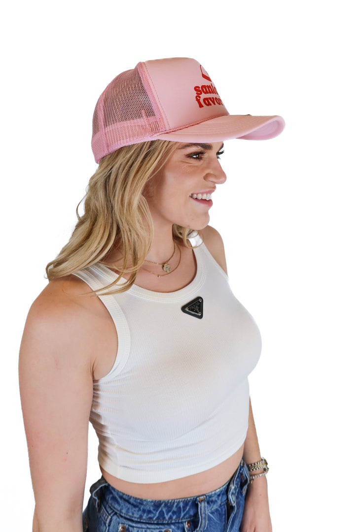 santas favorite pink truck hat