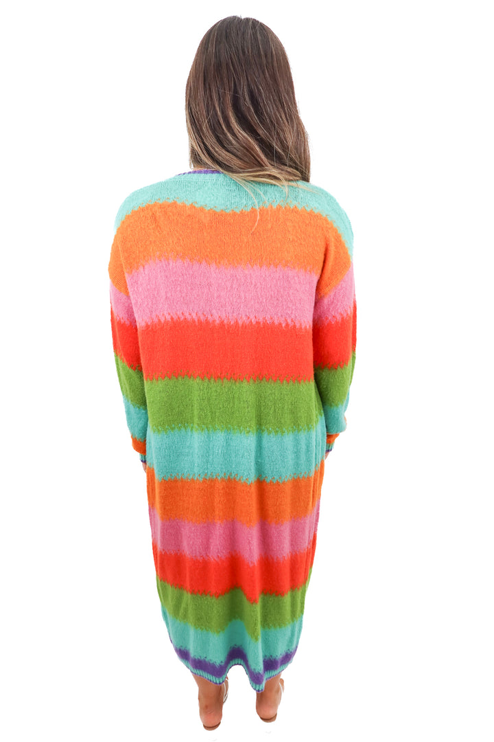 fashion nova striped long cardigan (m*)