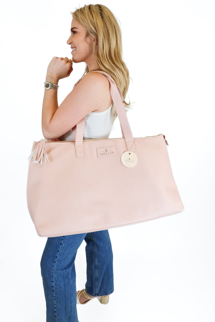 Hollis light pink large tote bag NWT