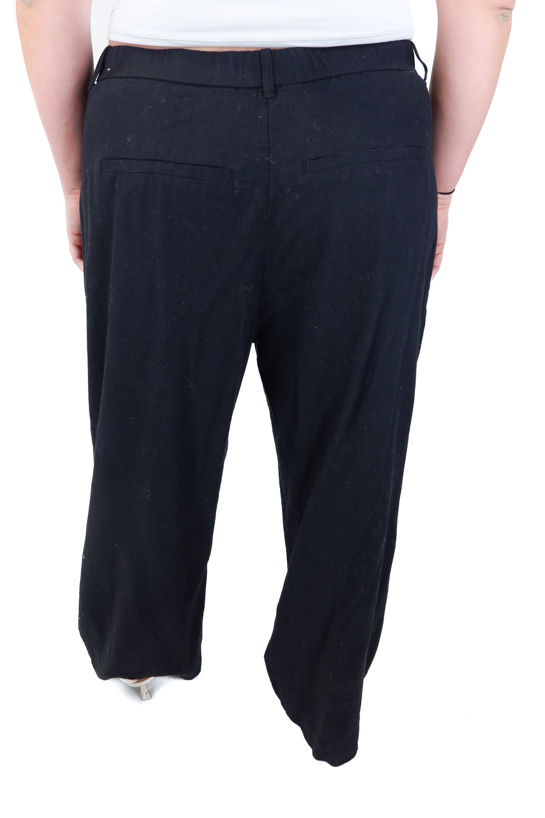 abercrombie & fitch black trousers (XLr; retail $90)