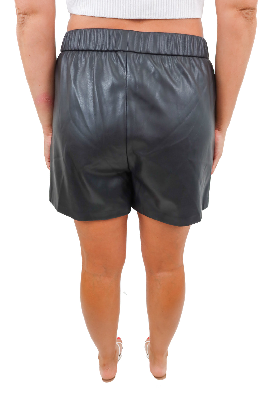 zsupply vegan leather shorts (L)