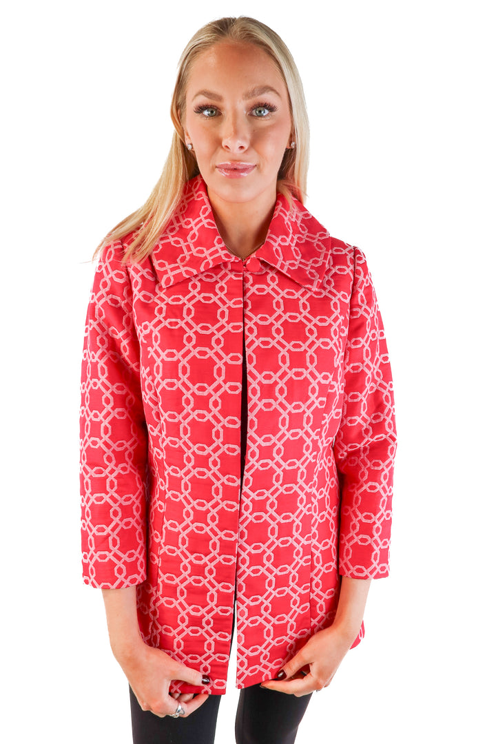 Elisabeth Hasselbeck X dialogue pink patterned jacket (2)