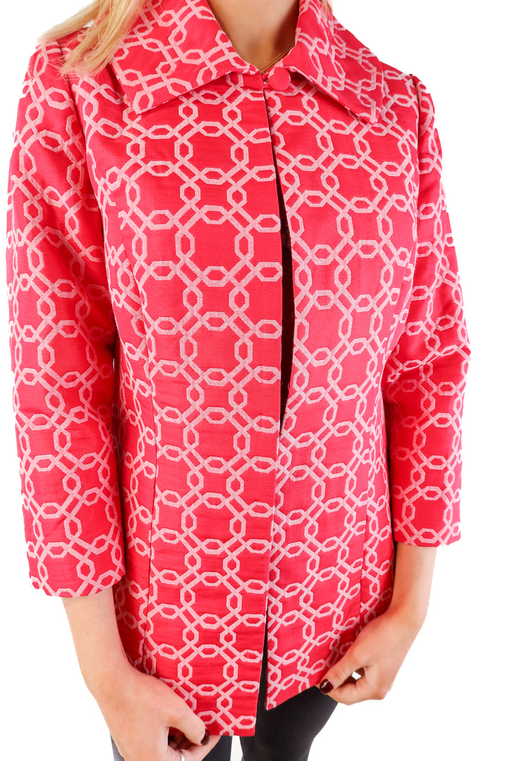 Elisabeth Hasselbeck X dialogue pink patterned jacket (2)