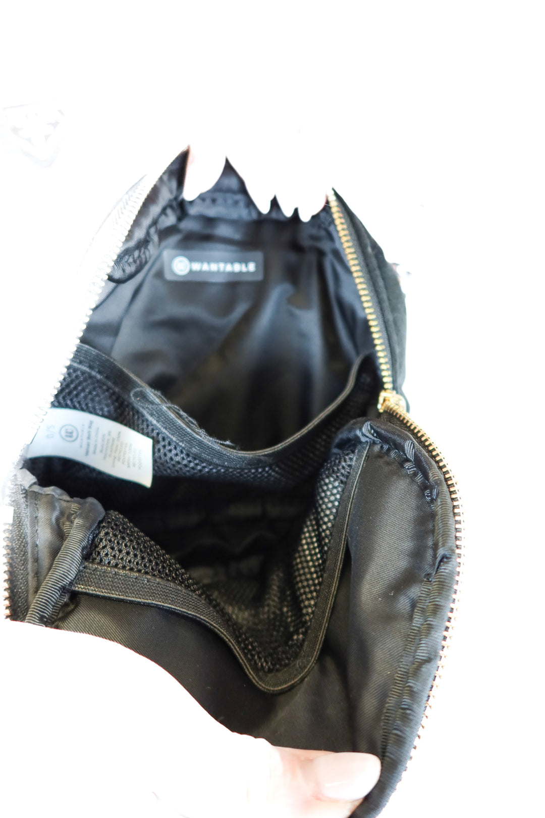 Wantable Black Velvet Belt Bag NWT (Retail $58)