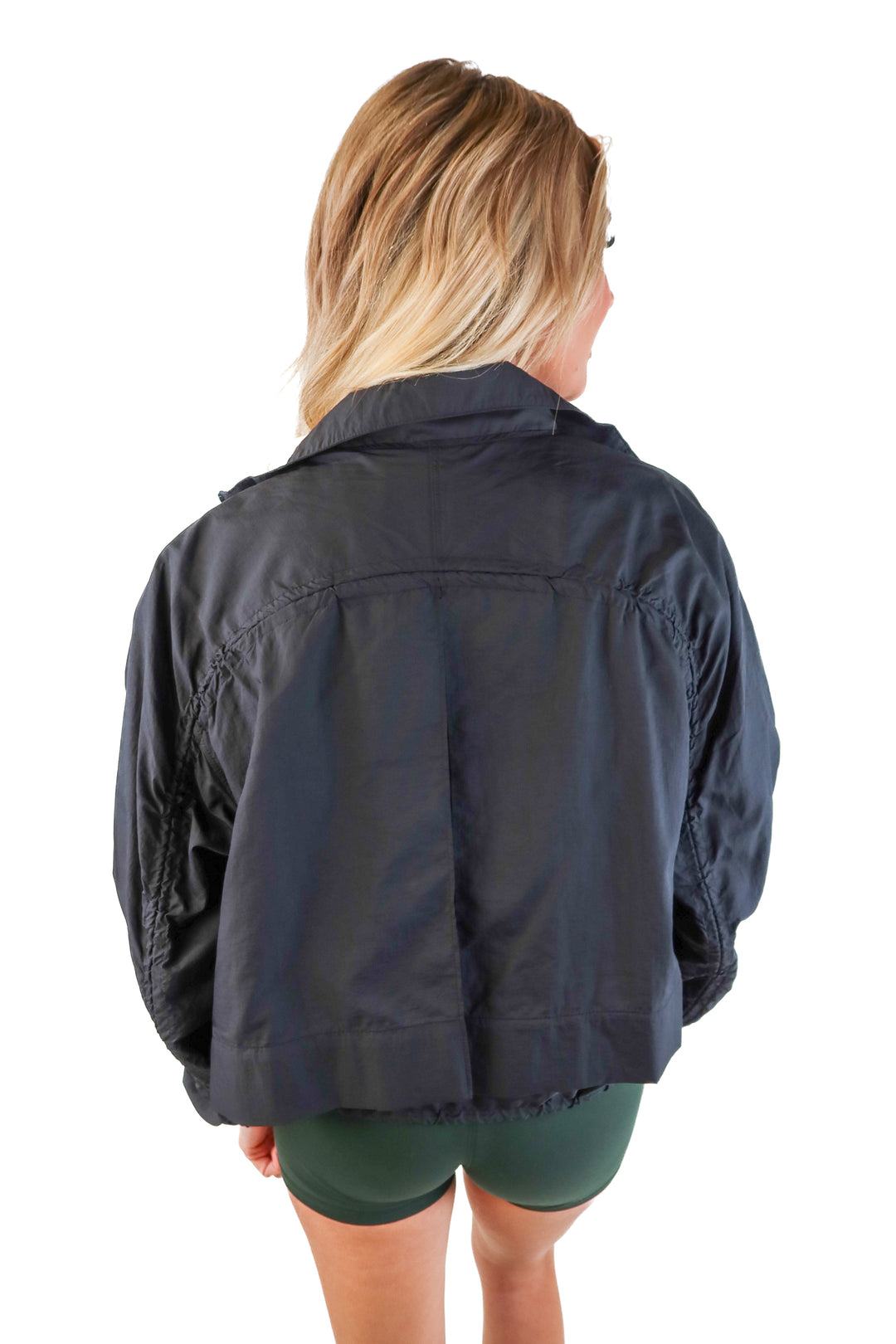 Athleta Black windbreaker (s; retail $149)