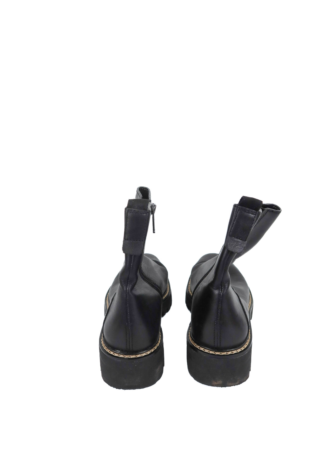sarto black chelsea boot (10; retail $175)
