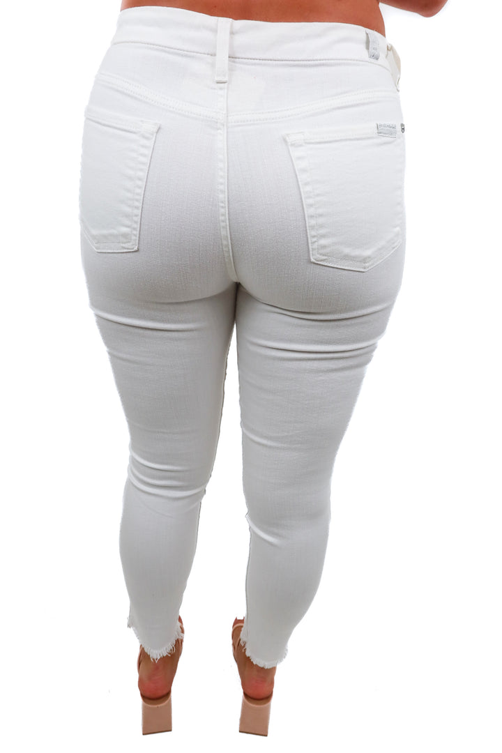 7 for all mankind white skinny jeans (30)