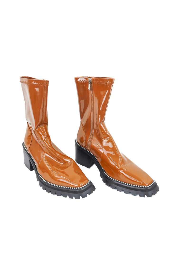 lattelier brown patent leather rhinestone boots (10)